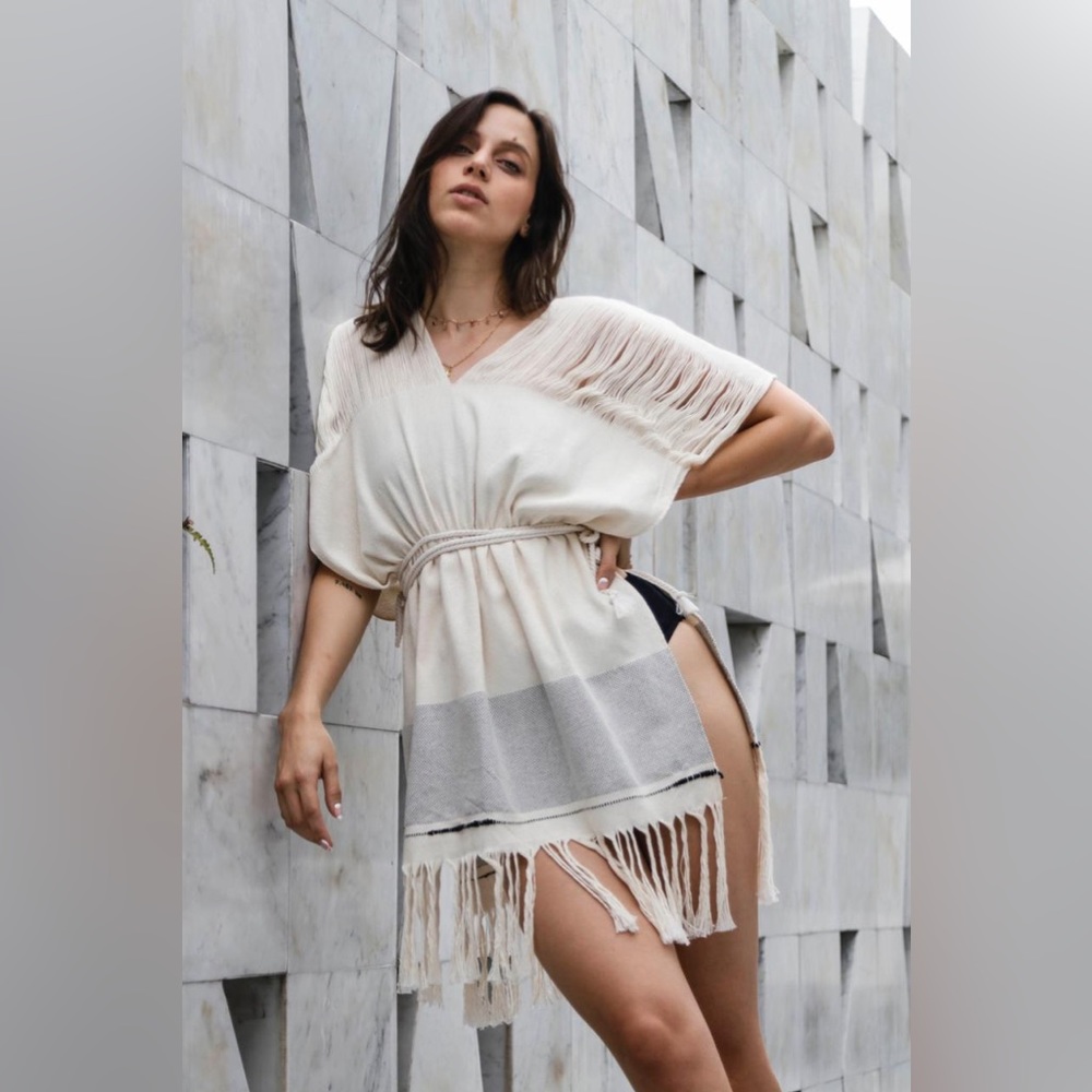 Handmade Beach Cover Up Mini Dress